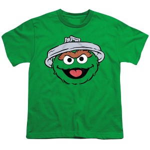 Boys' Sesame Street Oscar The Grouch Full Face T-Shirt - 1 of 4