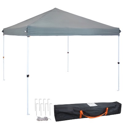 Sunnydaze Standard Pop Up Canopy with Carry Bag - 12' x 12' - Gray