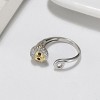 Monkey Wrap Ring for Women Sterling Silver Cubic Zirconia Ginger Lyne Collection - 2 of 4