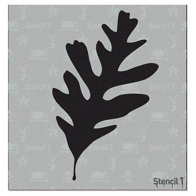 Stencil1 Leaf Silhouette - Stencil 5.75" x 6"