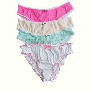 Milanblocks Petite Bundle Cotton Pointelle Sweet Blossom Coquette Lingerie - 1 of 4