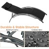 Outdoor Sun Lounger with 4 Adjustable Positions, Textilene Mesh, Heavy-Duty Steel Frame, Waterproof, Supports 353 lbs - 4 of 4