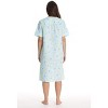 Dreamcrest Women's Seersucker Housecoat Duster - Short Sleeve Snap-Front with Pockets - 3 of 3