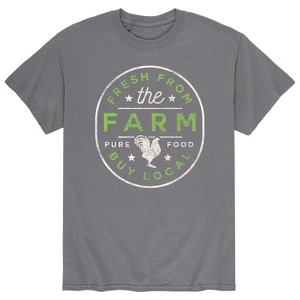 Men's - Instant Message - Fresh From the Farm Buy Local Short Sleeve Graphic T-Shirt - 1 of 4
