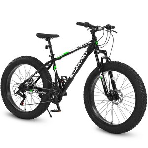 Gulches 26 Inch Mountain Bike, Shimano 21 Speeds with Mechanical Disc Brakes, High-Carbon Steel Frame, Mountain Bicycle for Adult & Teenagers - 1 of 4