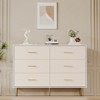 3/5/6/7/8 Drawer Dresser for Bedroom, Modern Chest of Drawers with Gold Handles, Wooden Nightstand Storage for Living Room, Entryway, Hallway - 4 of 4