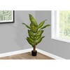 Racxily Artificial Plant, 47" Tall, Evergreen Tree, Indoor, Faux, Fake, Floor, Greenery, Potted, Real Touch, Decorative, Green Leaves, Black Pot - 2 of 4