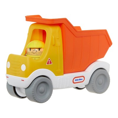 Toddler Push-Along Orange and Yellow Dump Truck Playset