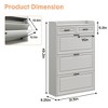 Shoe Cabinet with 3 Flip Drawers and 2 Storage Drawers, Easy to Store 18-24 Pairs of Shoes, Adjustable & Removable Panel, Shoe Storage Cabinet - 2 of 4