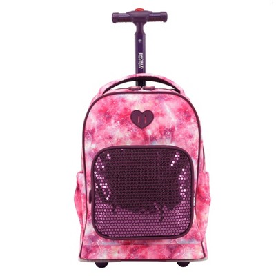 Purple rolling backpack online