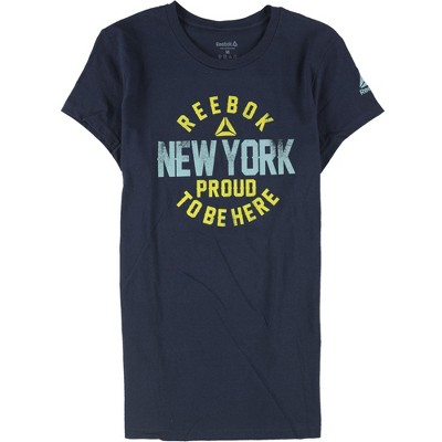 Reebok Womens New York Proud To Be Here Graphic T-Shirt