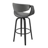 30" Arya Swivel Counter Height Barstool with Faux Leather - Armen Living - 4 of 4