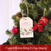 Wrapables Joyful Merry Christmas Holiday Gift Tags with Jute String for Gift-Wrapping, Labeling, Package Decoration (100pcs) - 4 of 4