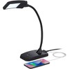 360 Lighting Ricky Modern Desk Lamp 13 3/4" High Black with USB Charging Port LED Gooseneck Touch On Off Dimmer for Bedroom Bedside Office House Desk - 3 of 4