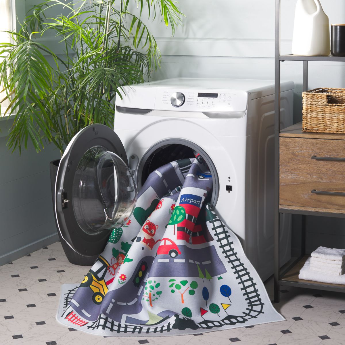 Tacoma Kids TCK167 Power Loomed Stain Resistant Non-Shedding Machine Washable Skid-Resistant Indoor Rugs - Safavieh Kids - thumbnail 4