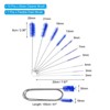 Unique Bargains Plastic Stainless Steel Wire with Double Ended Elastic Straw Brush 11 Pcs - 2 of 4