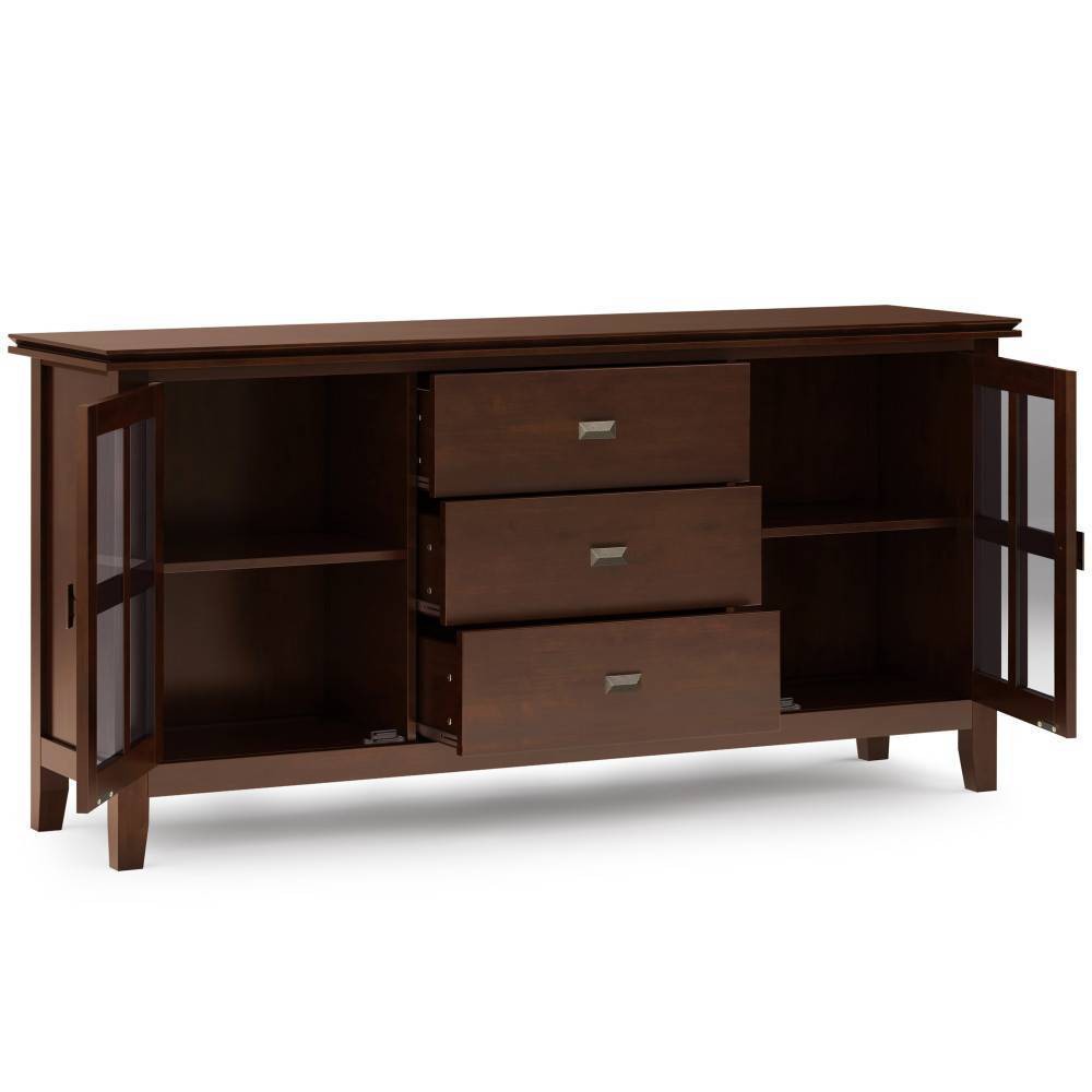 Photos - Storage Сabinet Large Stratford Sideboard Buffet Russet Brown - WyndenHall