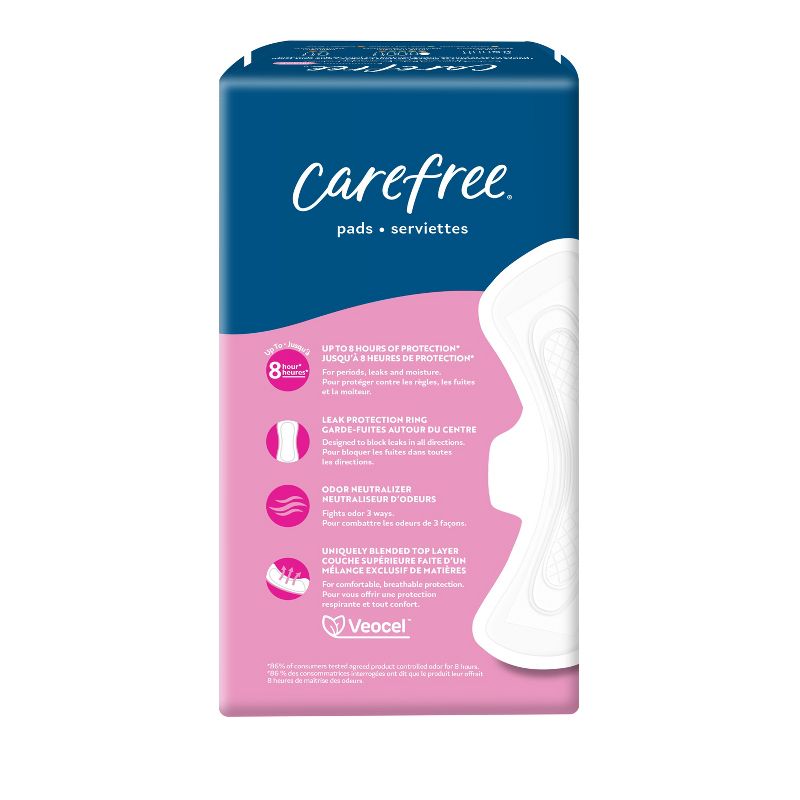 Carefree Ultra Thin Regular Pads with Wings - 28ct, 3 of 10