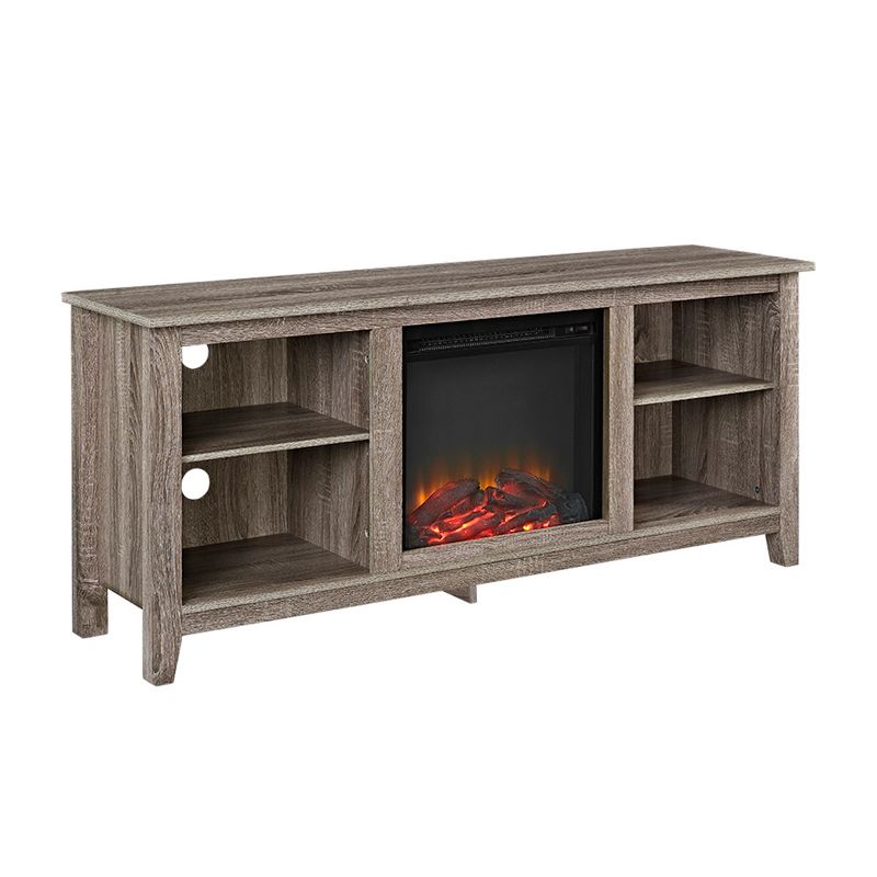 Ackerman Modern Transitional Fireplace TV Stand for TVs up to 65" - Saracina Home, 1 of 6