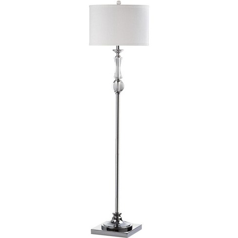 Canterbury Floor Lamp - Clear/Chrome - Safavieh - image 1 of 4