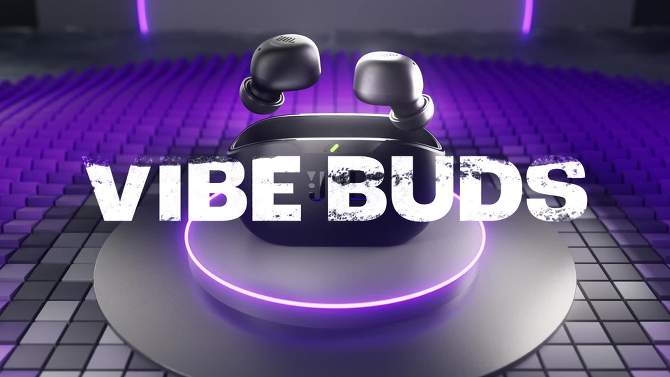 JBL Vibe Buds True Wireless Bluetooth - Black, 2 of 10, play video