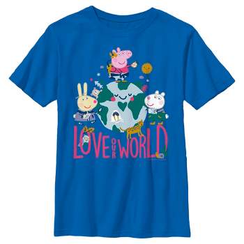 Boy's Peppa Pig Love Our World T-Shirt