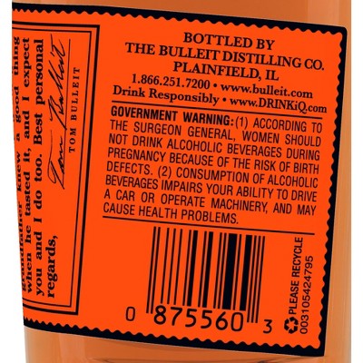Bulleit Bourbon Whiskey - 50ml Bottle