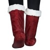 Women's Faux Shearling Lined Slipper Socks, Kid's Winter Indoor Home Non Skid Booties, Soft, Warm, Fluffy, Cozy, Fuzzy, Gifts - Catalonia - 2 of 4