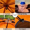 Naysaye Camping Tents 4 Person Family Tent Waterproof Windproof Double Layer with Net Window Rain Fly Portable for Camping, Yellow - 4 of 4