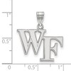 Black Bow Jewelry 14k White Gold Wake Forest Demon Deacons NCAA Medium Pendant - 2 of 3