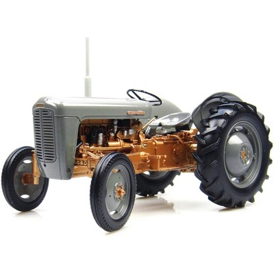 1956 Ferguson FE 35 Tractor Gray and Gold 1/16 Diecast Model by Universal Hobbies