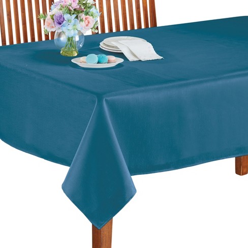 Collections Etc Oxford Stain Resistant & Water Repellent Tablecloth 60 ...