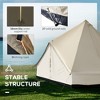 Ridstar 196.75 in. W 10-Person Bell-Shaped Mongolian Yurt Camping Tent with Spacious Interior & Breathable Waterproof Design-Beige - 4 of 4