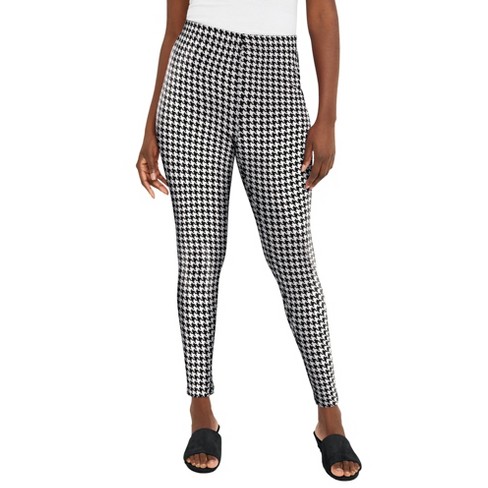 Houndstooth leggings plus size best sale