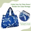Wrapables Large Foldable Tote Nylon Reusable Grocery Bags - 3 of 4