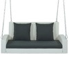 YOOCOZZ 2-Person Rattan Hanging Porch Swing with Chains and Cushions - 4 of 4