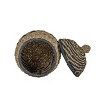 Black Woven Seagrass & Rope Canister with Lid by Foreside Home & Garden - 3 of 4