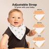 KeaBabies 10pk Organic Baby Bandana Bibs, Baby Drool Bibs for Baby Boy, Girl, Baby Bibs for Infant, Newborn - 3 of 4