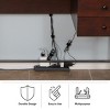 Fleming Supply Reusable Self-Gripping Cable Management Ties - 8", Black - 3 of 4