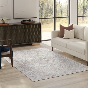 Thomasville Emporia Industrial Old World Chenille Machine Washable Non-Slip Flat Pile Area Rug Collection - 1 of 4