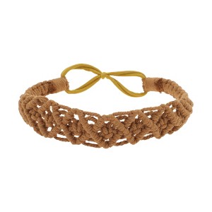 Unique Bargains Women's Hand-woven Argyle Headbands 1 Pc - 1 of 4