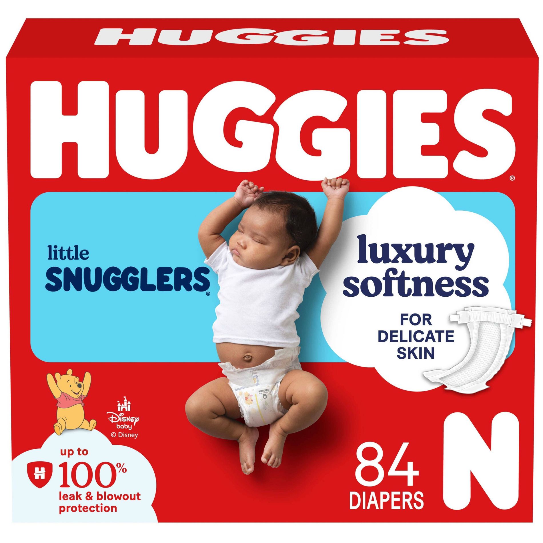 Huggies Little Snugglers Diapers - Newborn - 84ct