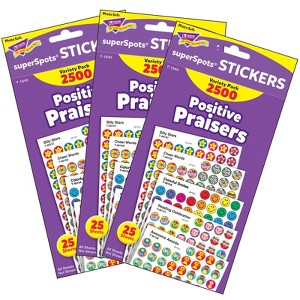 TREND Positive Praisers superSpots® Stickers Variety Pack, 2500 Per Pack, 3 Packs - 1 of 3