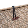 Aoibox Wicker Storage Basket Set with Lid Seagrass Woven Decorative Bins for Organizing Shelf Whitewash 4 Pieces - 2 of 4