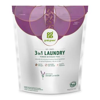 Grab Green 3 in 1 Laundry Detergent Pods, Lavender with Vanilla Scent
