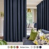 Deconovo 2 Panels Linen Look Blackout Curtains with 8 Grommets, Thermal Insulated Drapes - 3 of 4
