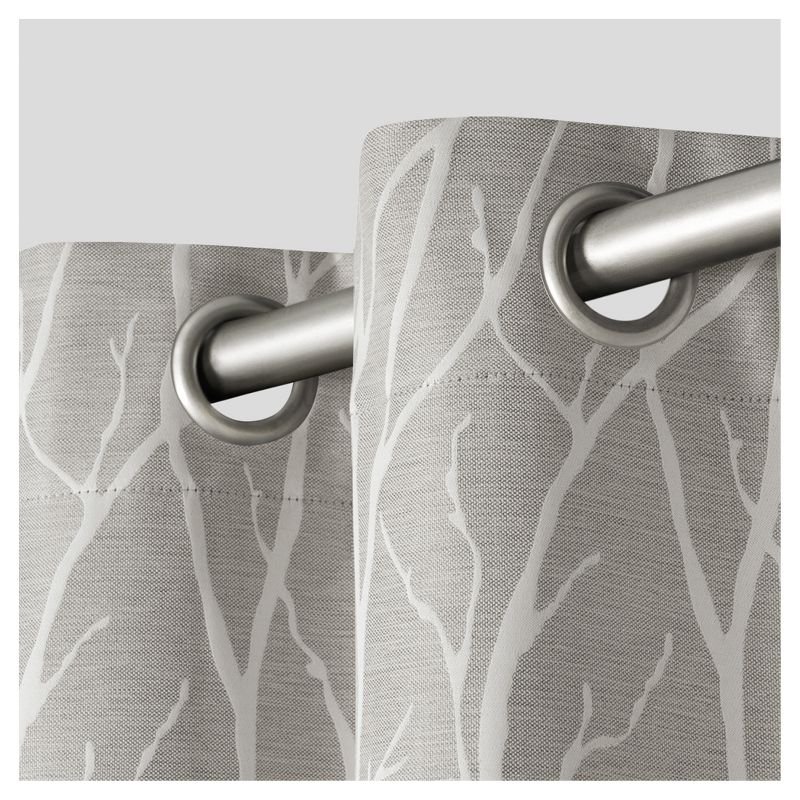 Set Of 2 Forest Hill Woven Blackout Curtain Panels - Exclusive Home, 3 of 9
