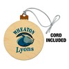 Wheaton College Primary Logo Wood Christmas Tree Holiday Ornament - 2 of 4