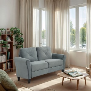NicBex Modern 2/3-Seat Loveseat Sofa Couch for Living Room,Bedroom,Comfy Upholstered Sectional Futon Couch with Deep Cushions - 1 of 4