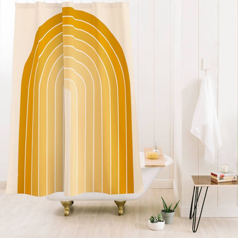 Colour Poems Gradient Arch XXV Shower Curtain Yellow - Deny Designs, 4 of 7